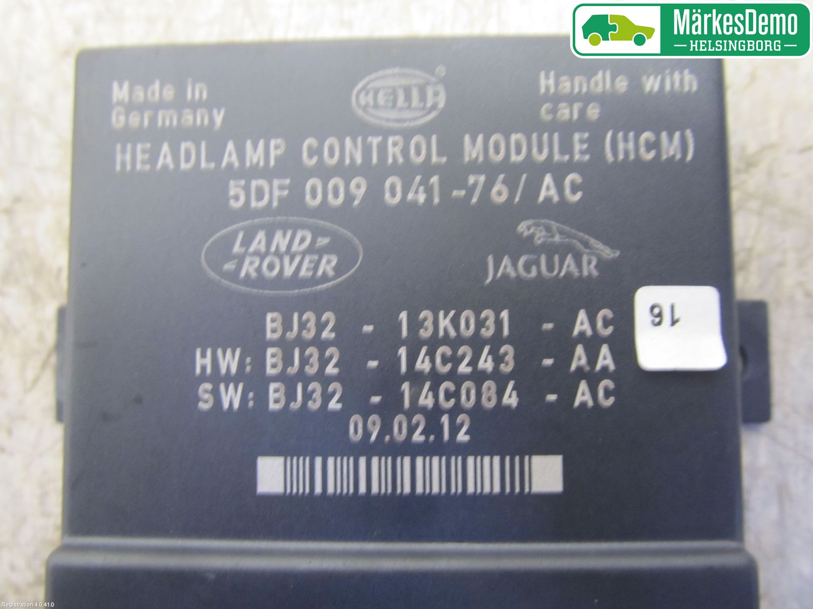 Landrover LAND ROVER RANGE ROVER EVOQUE (L538) 11-18 Styreenhet Xenon