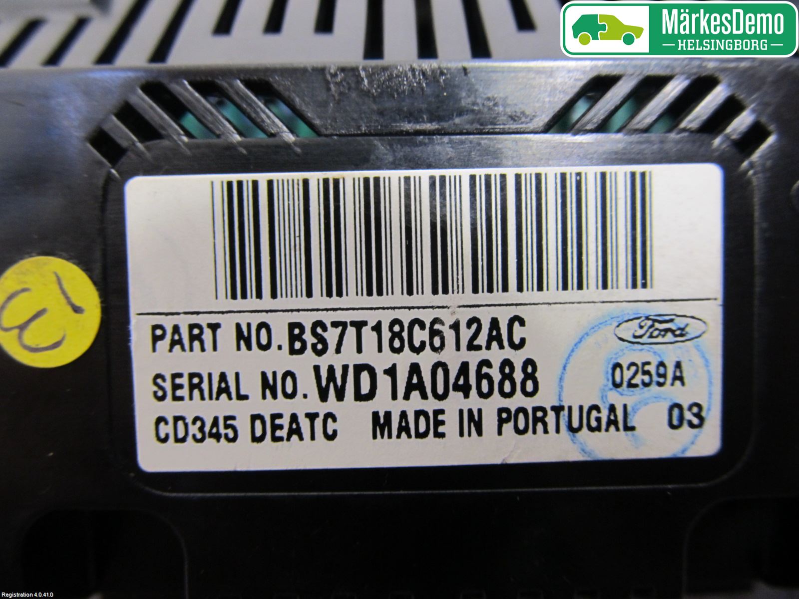 Ford MONDEO 07-15 Varme Ac Betjening-Display