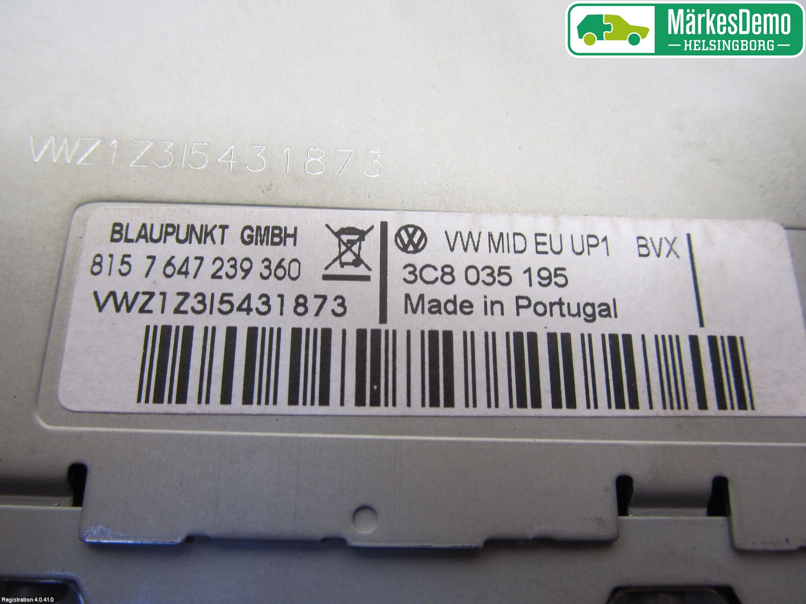 Volkswagen VW SCIROCCO 09-17 Stereo Radio Med Cd