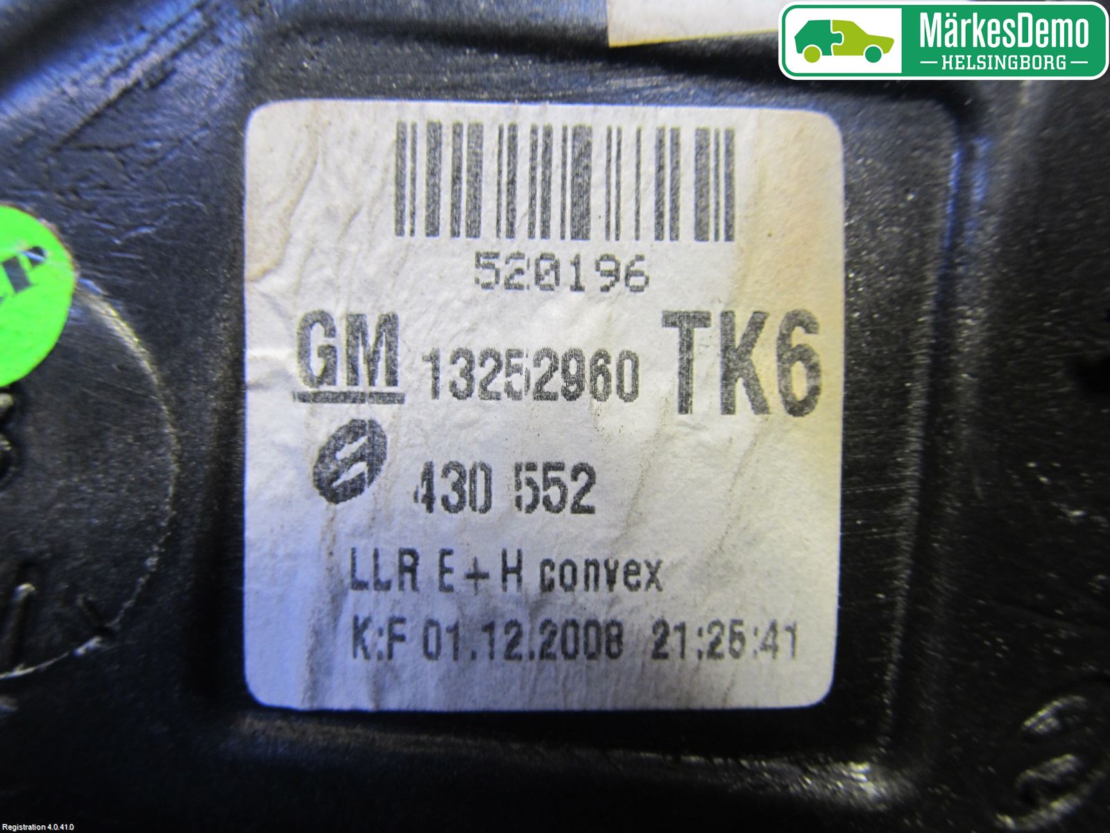 Opel ASTRA H 04-12 Speil H M-El Justering