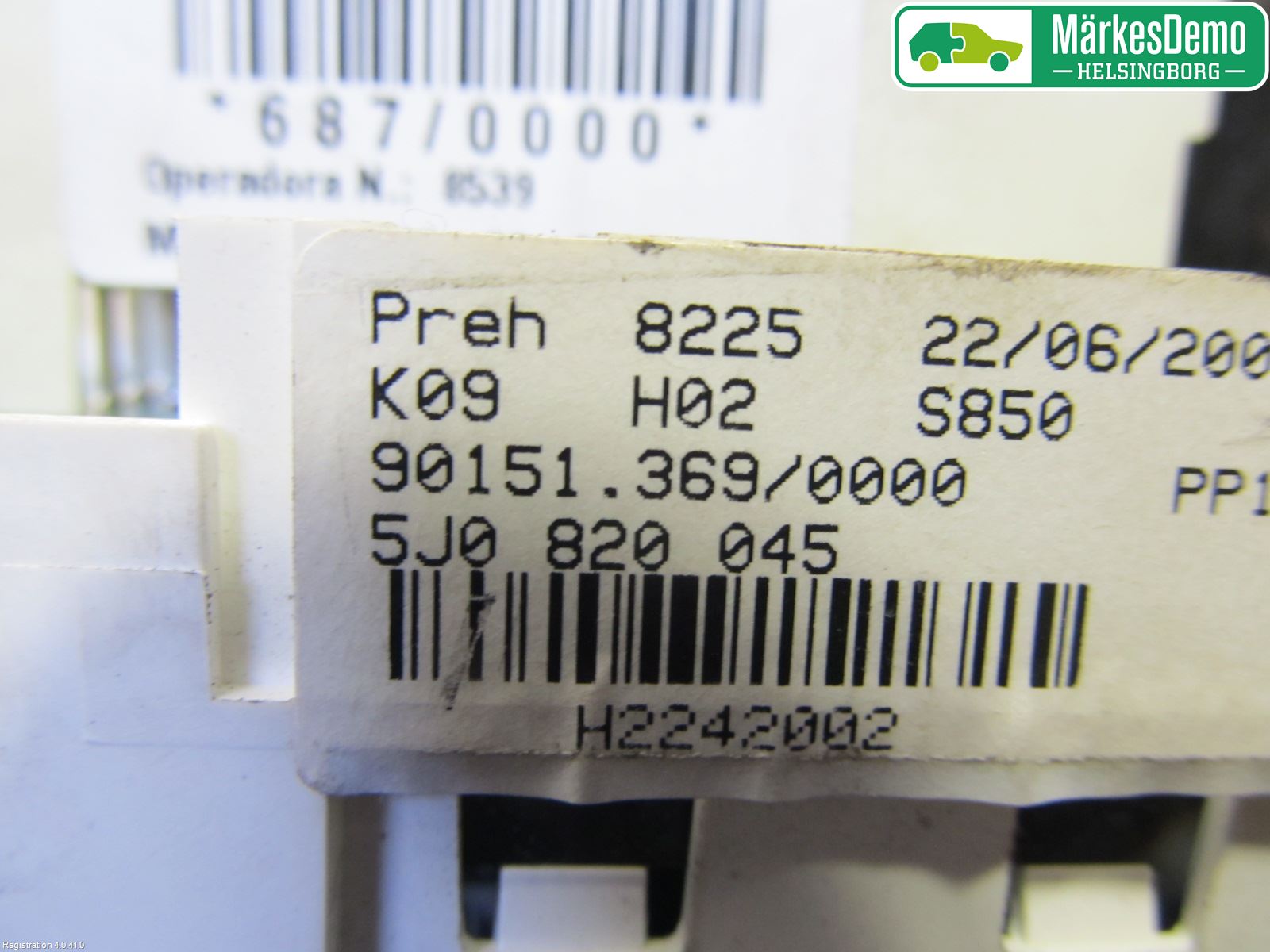 Skoda ROOMSTER Varme Ac Betjening-Display