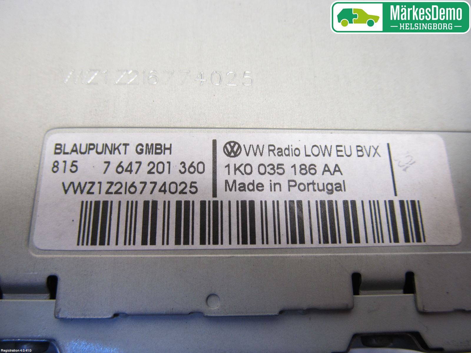 Volkswagen VW SCIROCCO 09-17 Stereo Radio Med Cd