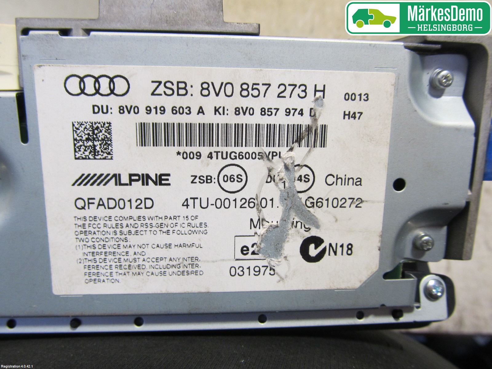 Audi A3/S3 05-13 Instr Varselys - Display