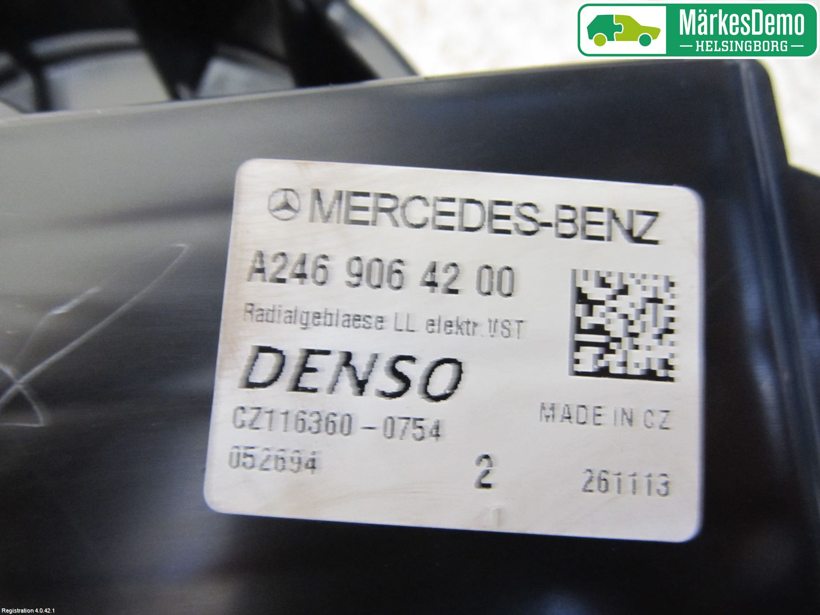 Mercedes-Benz MB A-KLASS (W176) 13-18 Varmeapparat Viftemotor