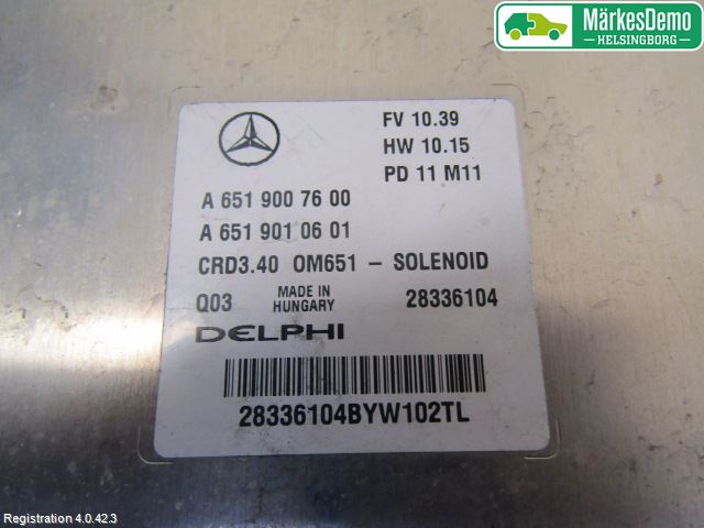 Mercedes-Benz MB B-KLASS (W246/W242) 12-19 Styreenhet Innsprøytning