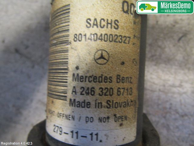 Mercedes-Benz MB B-KLASS (W246/W242) 12-19 Fjærbein Foran Venstre