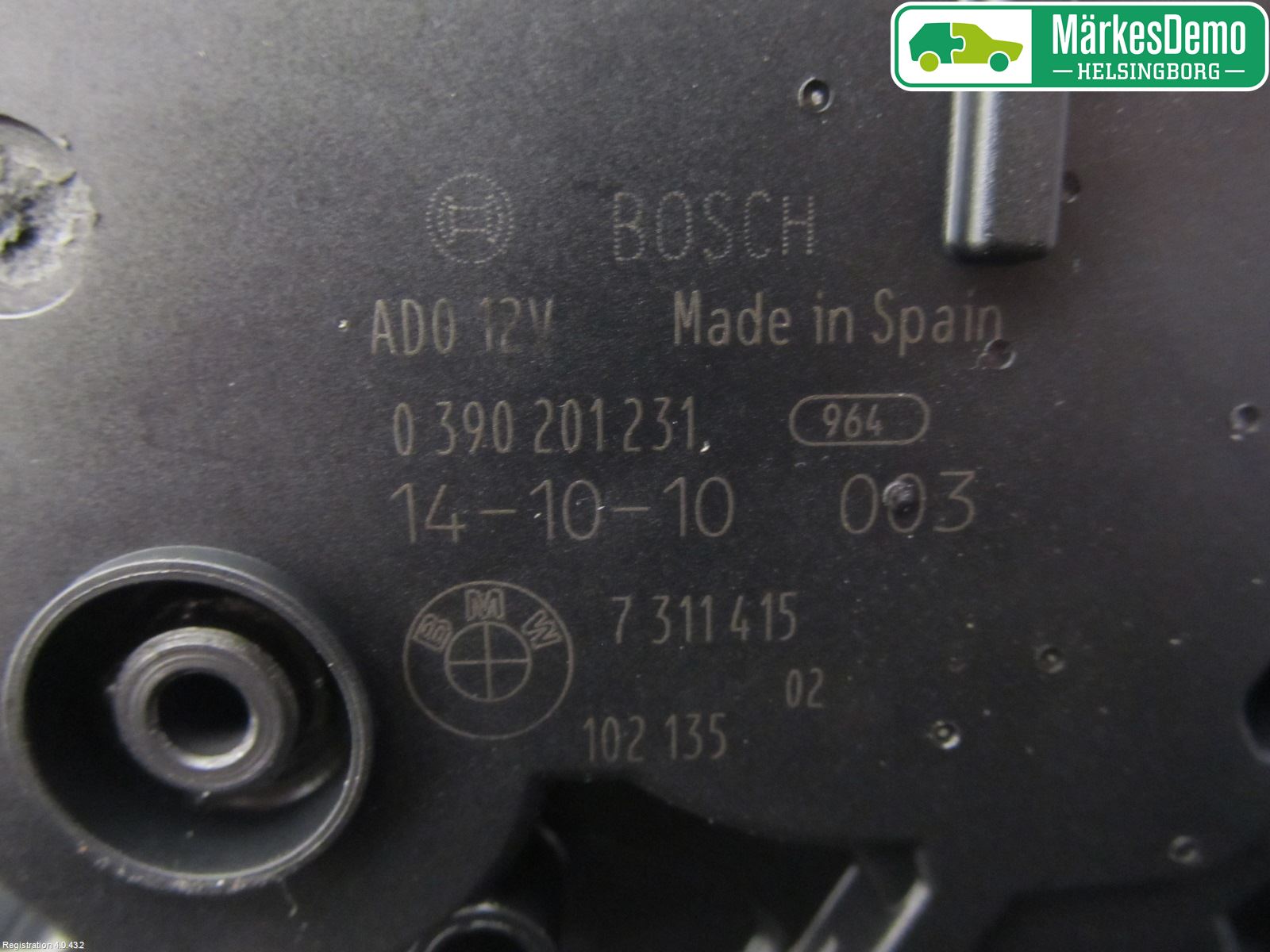 BMW 3 F30/F31/F80 12-19 Viskermotor Bakluke