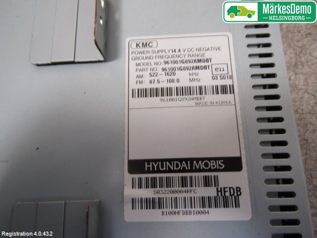 Kia RIO 06-11 Stereo Radio Med Cd