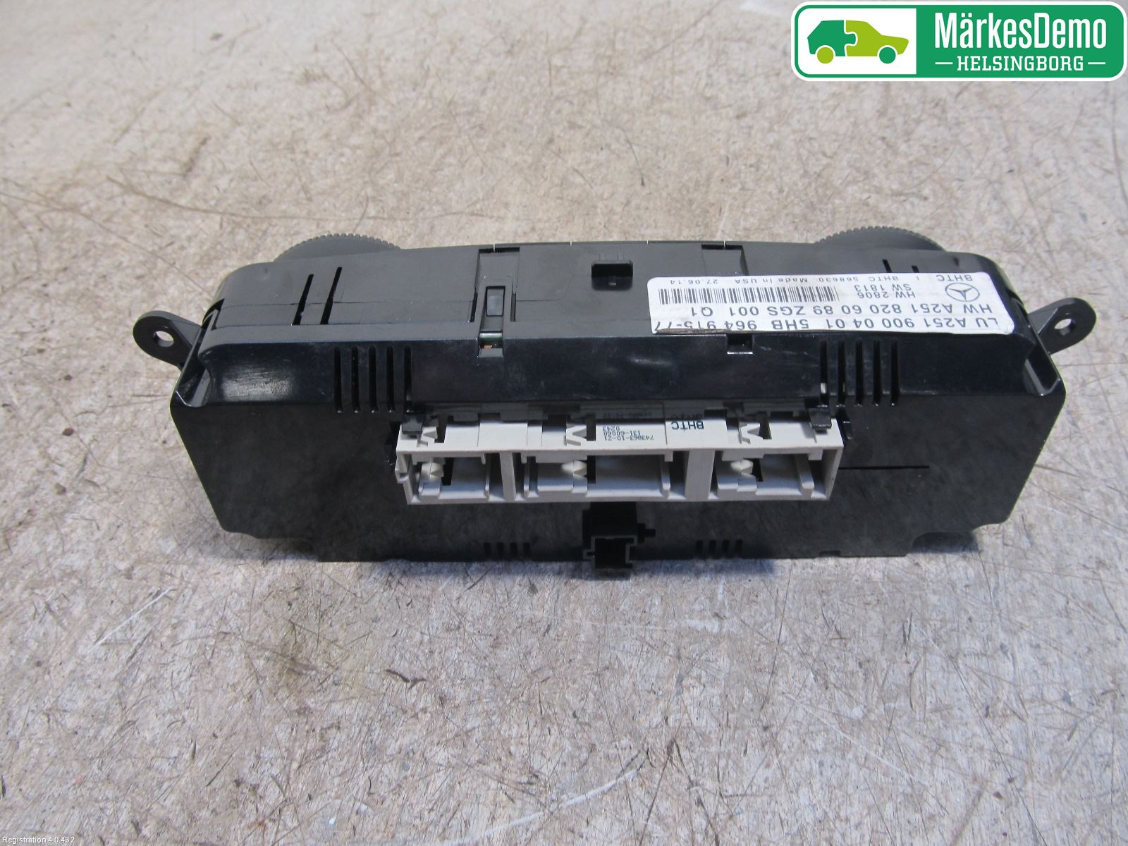 Mercedes-Benz MB R-KLASS (W251) 05-13 Varme Ac Betjening-Display