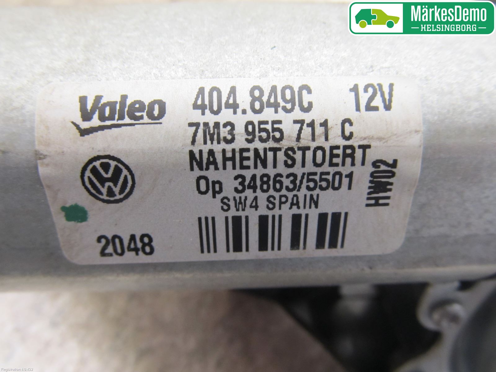 Volkswagen VW SHARAN      01-10 Viskermotor Bakluke