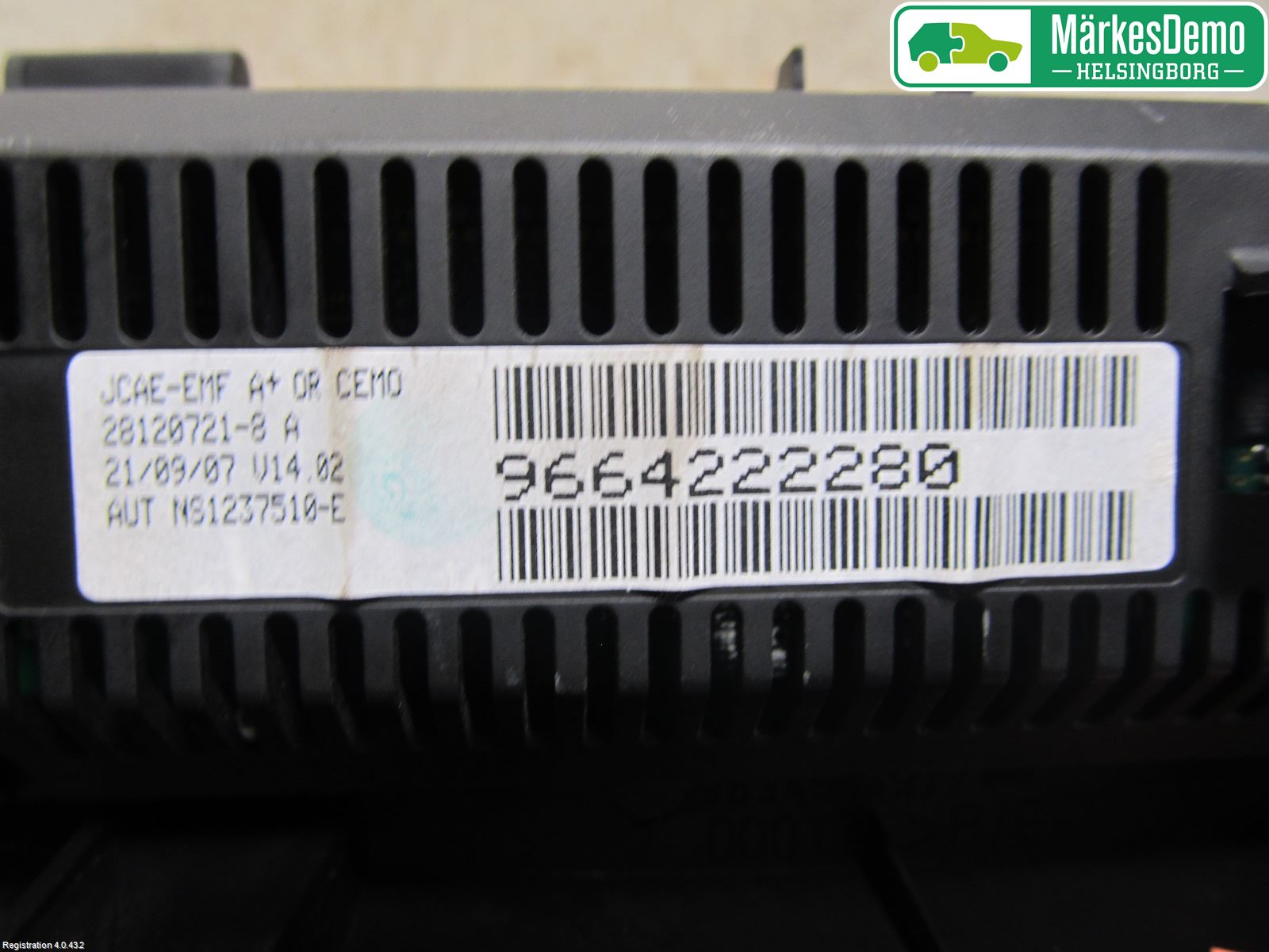 Peugeot 307     05-08 Kjørecomputer
