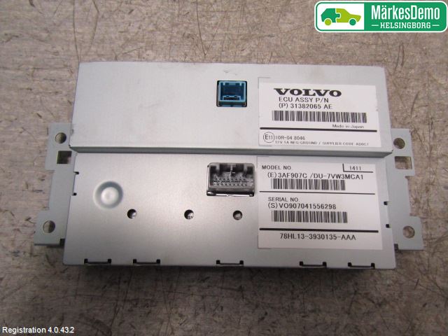 Volvo XC60 14-17 Instr Skjerm Dvd-Gps-Ac-Tlf