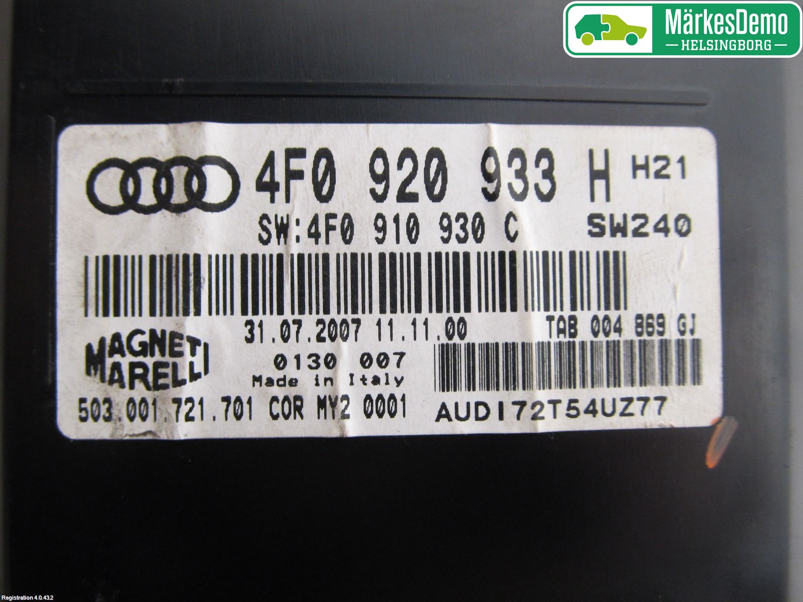 Audi A6/S6     05-11 Instr Kombinert