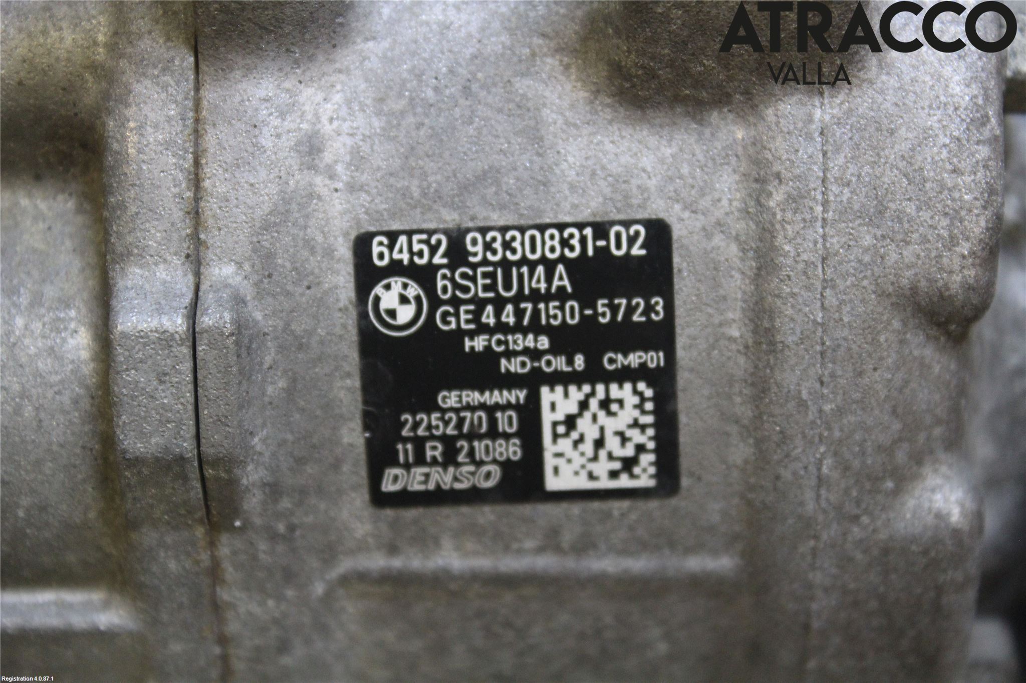 BMW 3 F30/F31/F80 12-19 Varme Ac Kompressor