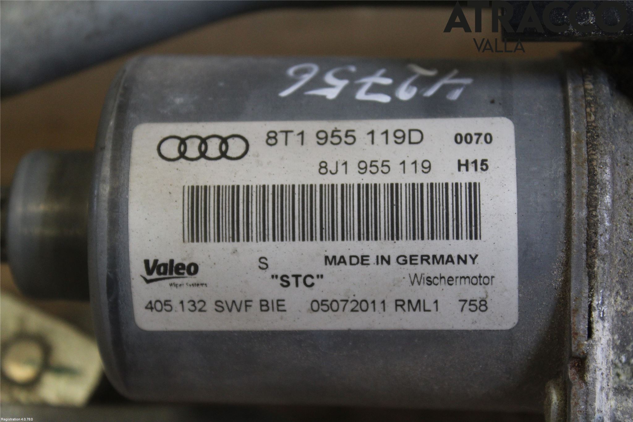 Audi A5 07-16 Viskeroverføring Frontrute