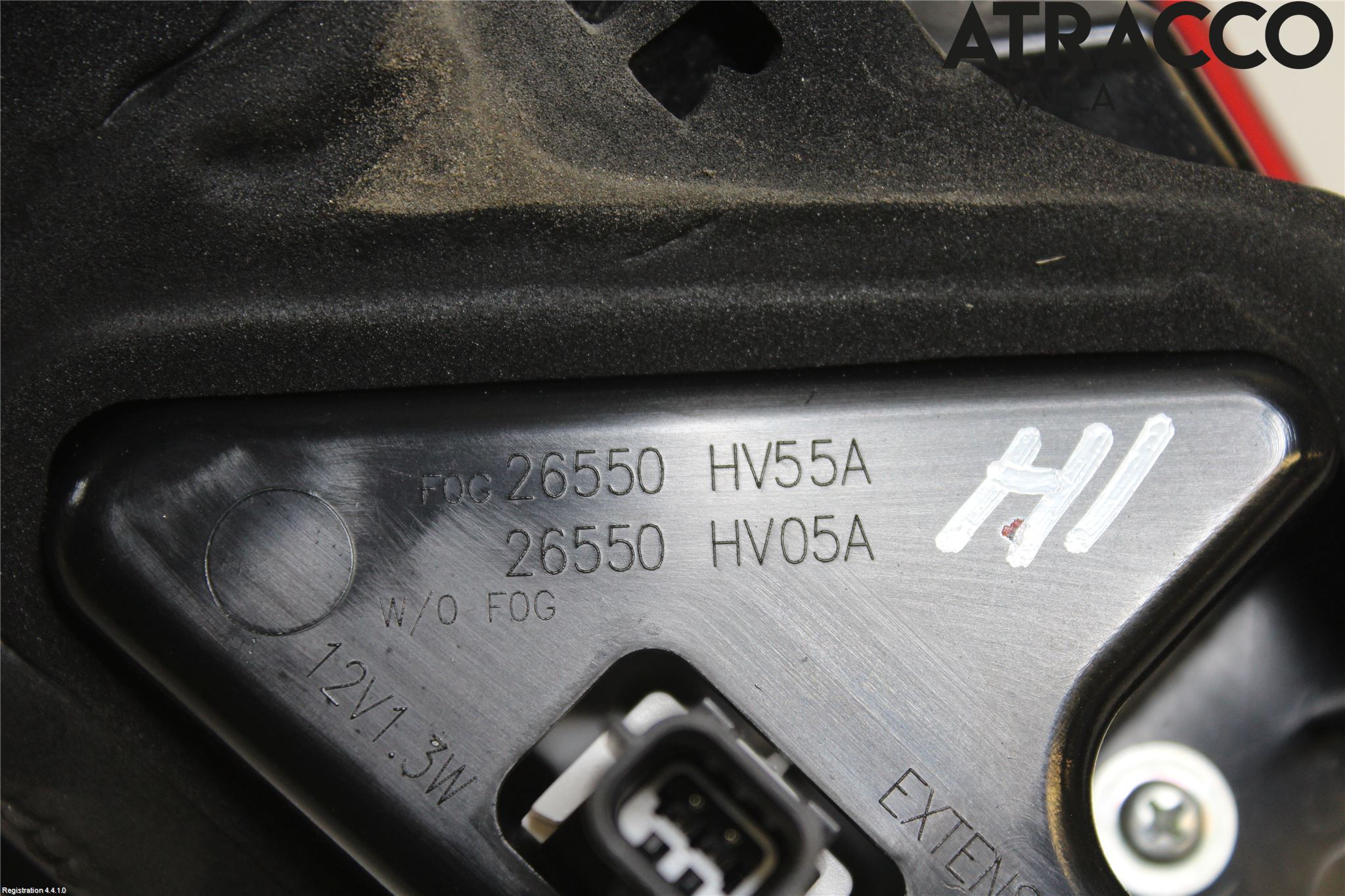 Nissan QASHQAI 14-17 Baklykt Høyre  På Luke(Indre)