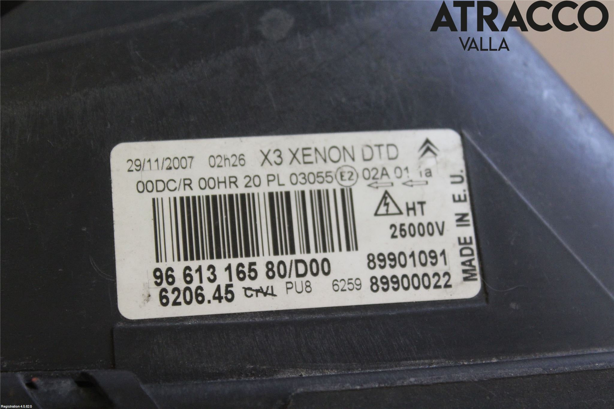 Citroen C5     05-08 Frontlykt Høyre