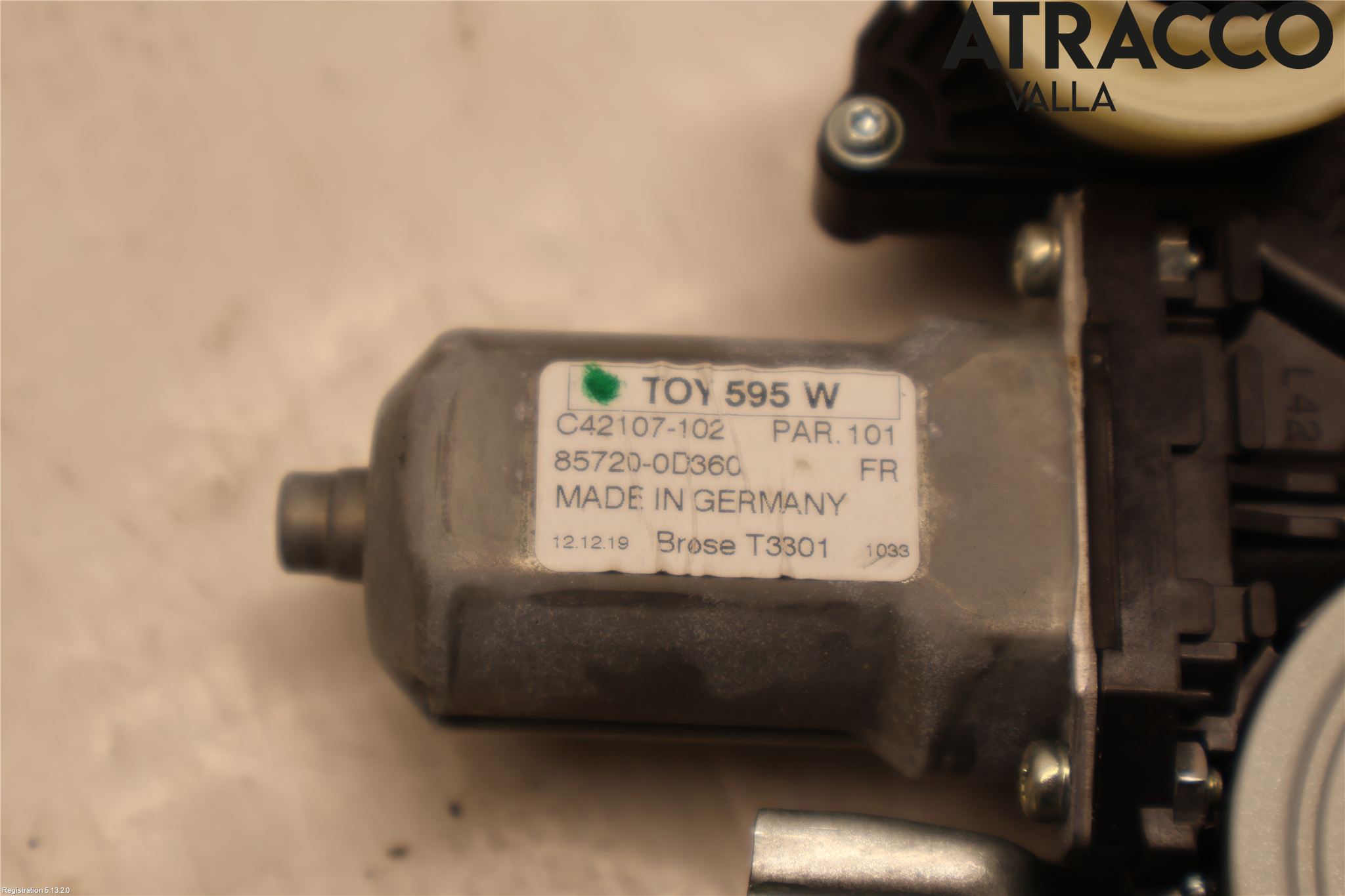Toyota YARIS XP130 15-20 Vindusheis El Komp
