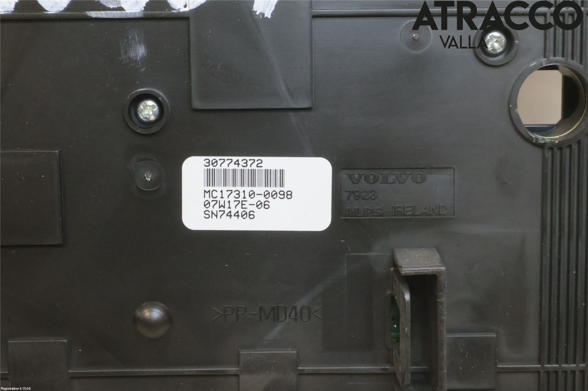 Volvo S80 07-13 Varme Ac Betjening-Display