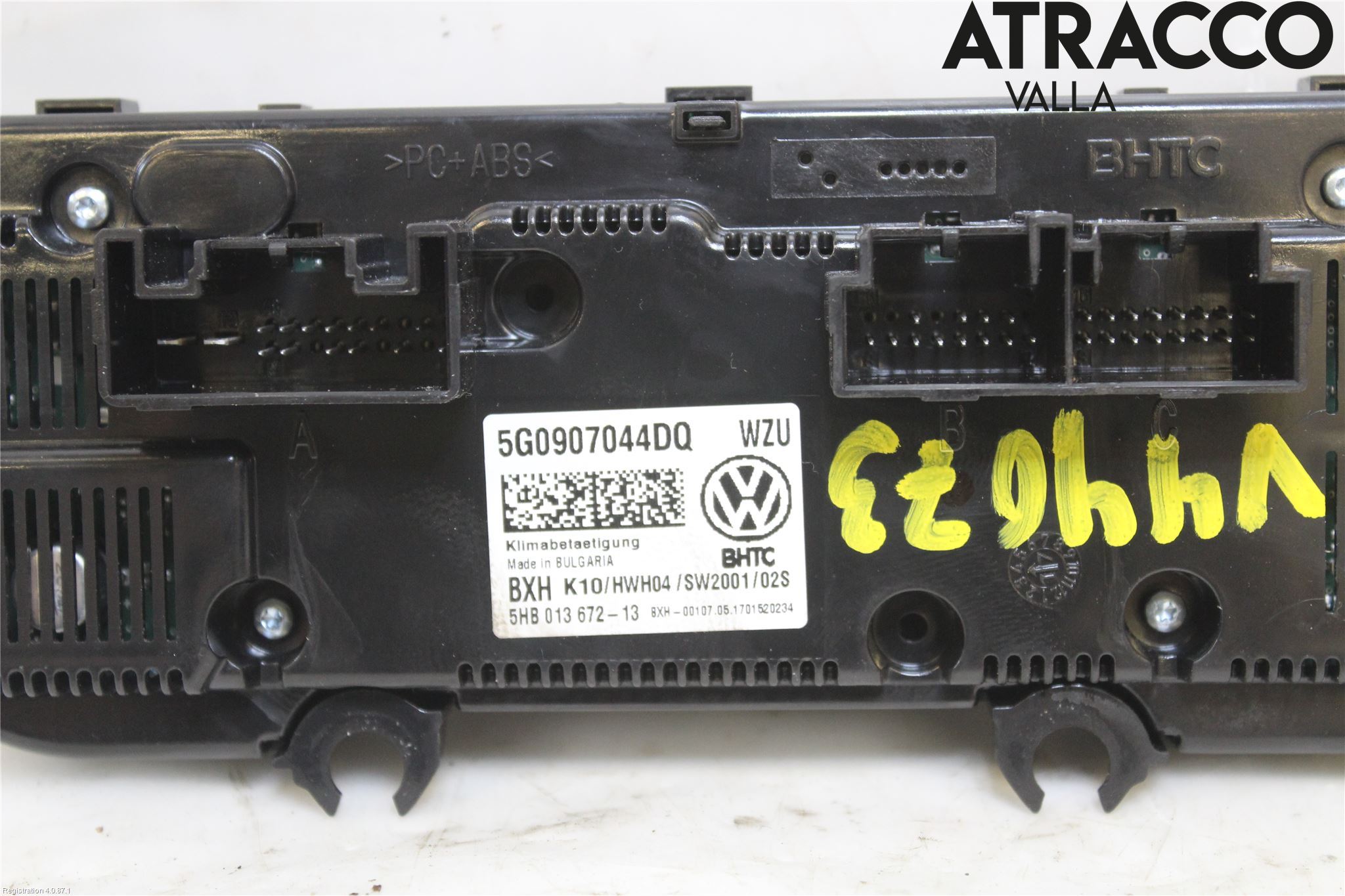 Volkswagen VW ARTEON 17- Varme Ac Betjening-Display