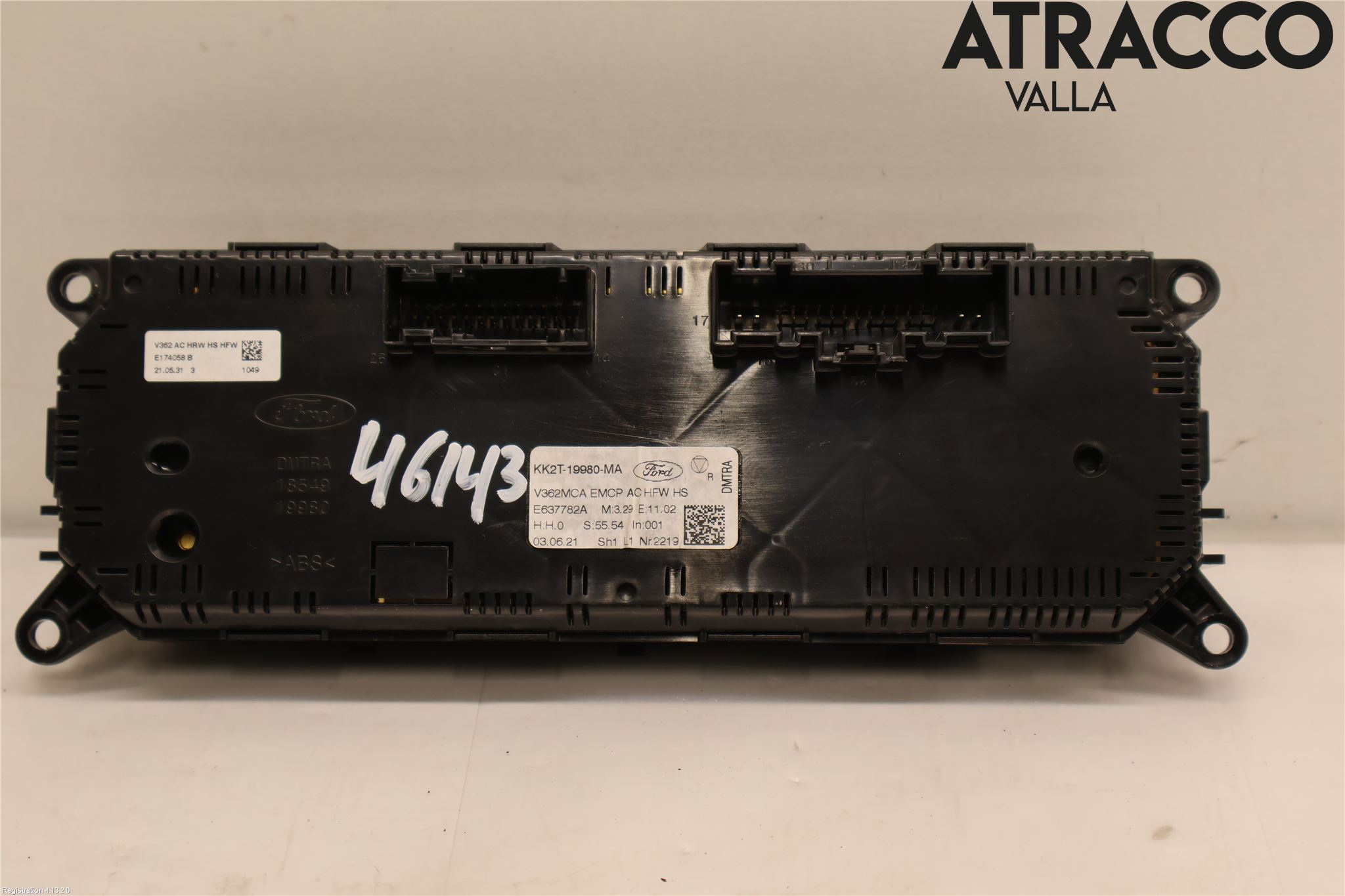 Ford TRANSIT SKÅP/BUSS 14-22 Varme Ac Betjening-Display