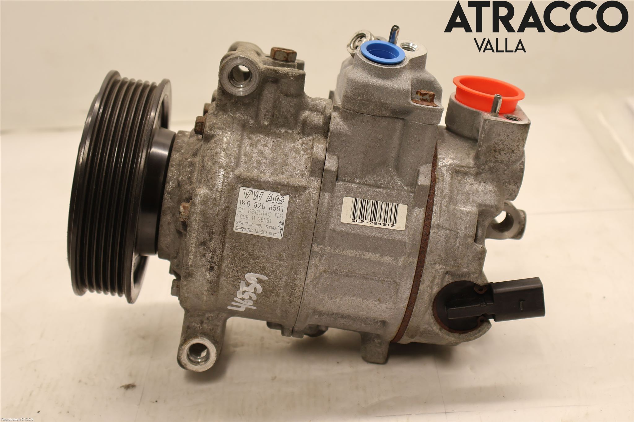 Volkswagen VW GOLF VI 09-13 Varme Ac Kompressor