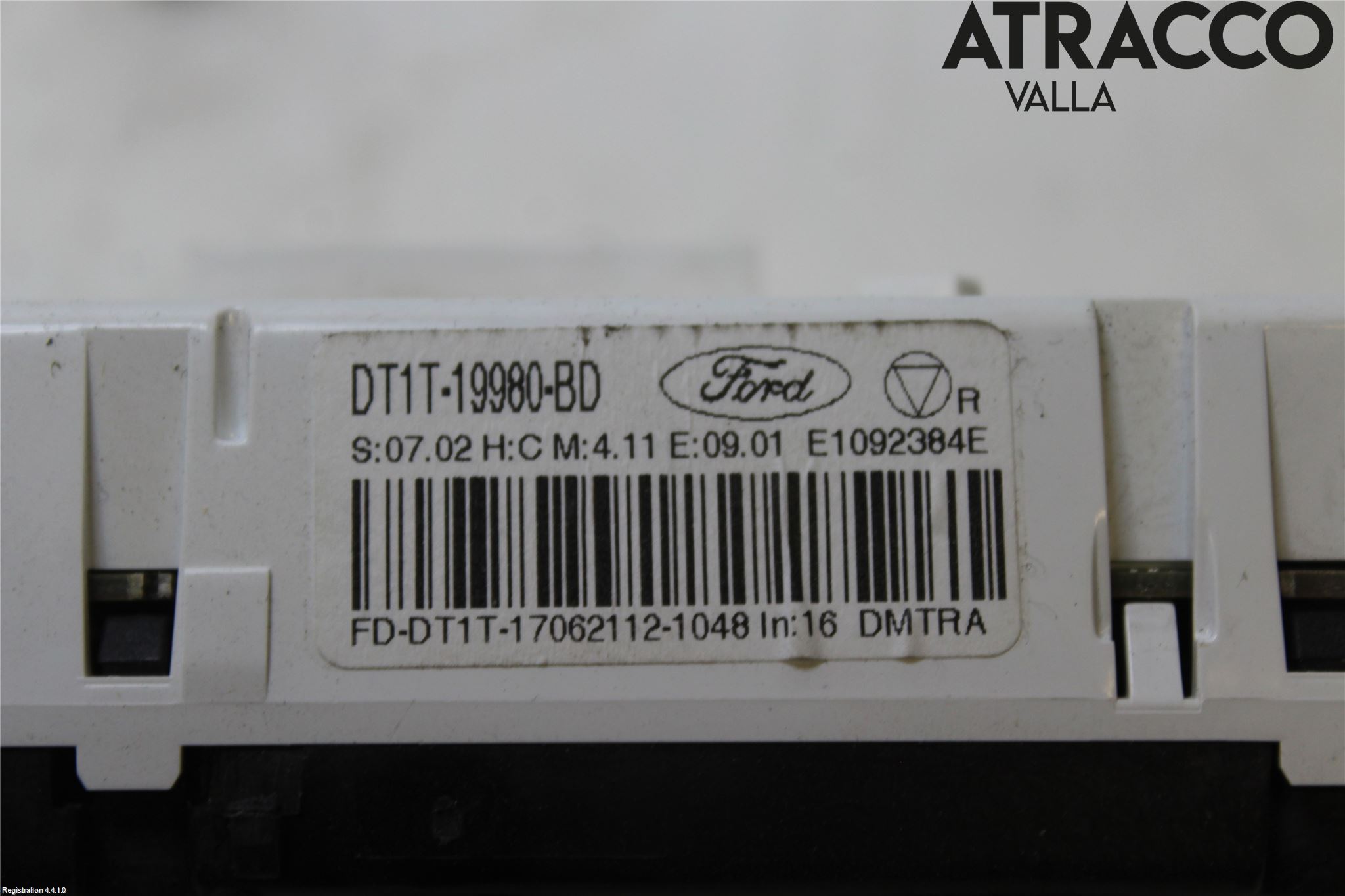 Ford TRANSIT/TOURNEO CONNECT 13-22 Varme Ac Betjening-Display