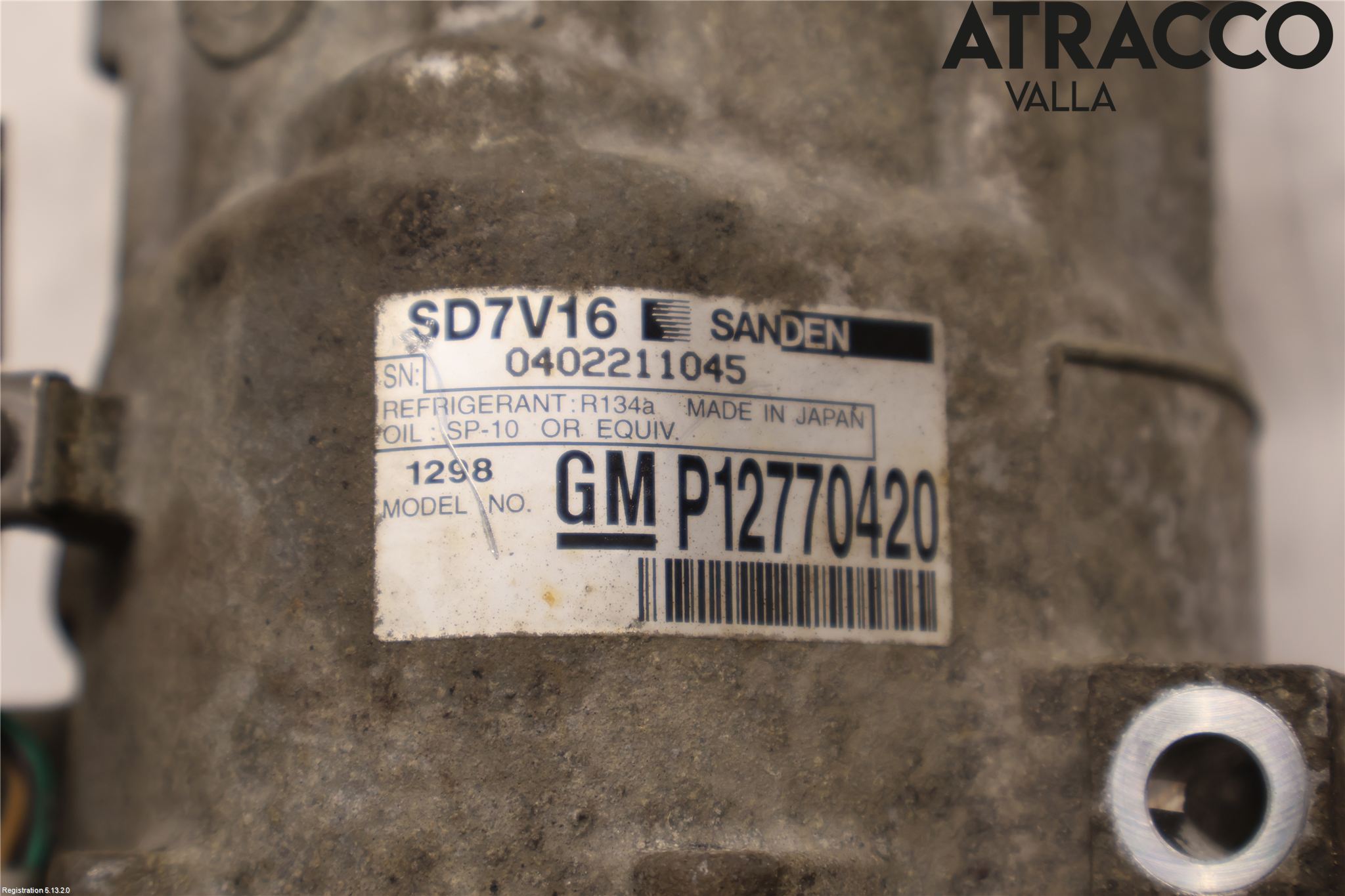 Saab 9-3 VER2/VER3 08-15 Varme Ac Kompressor