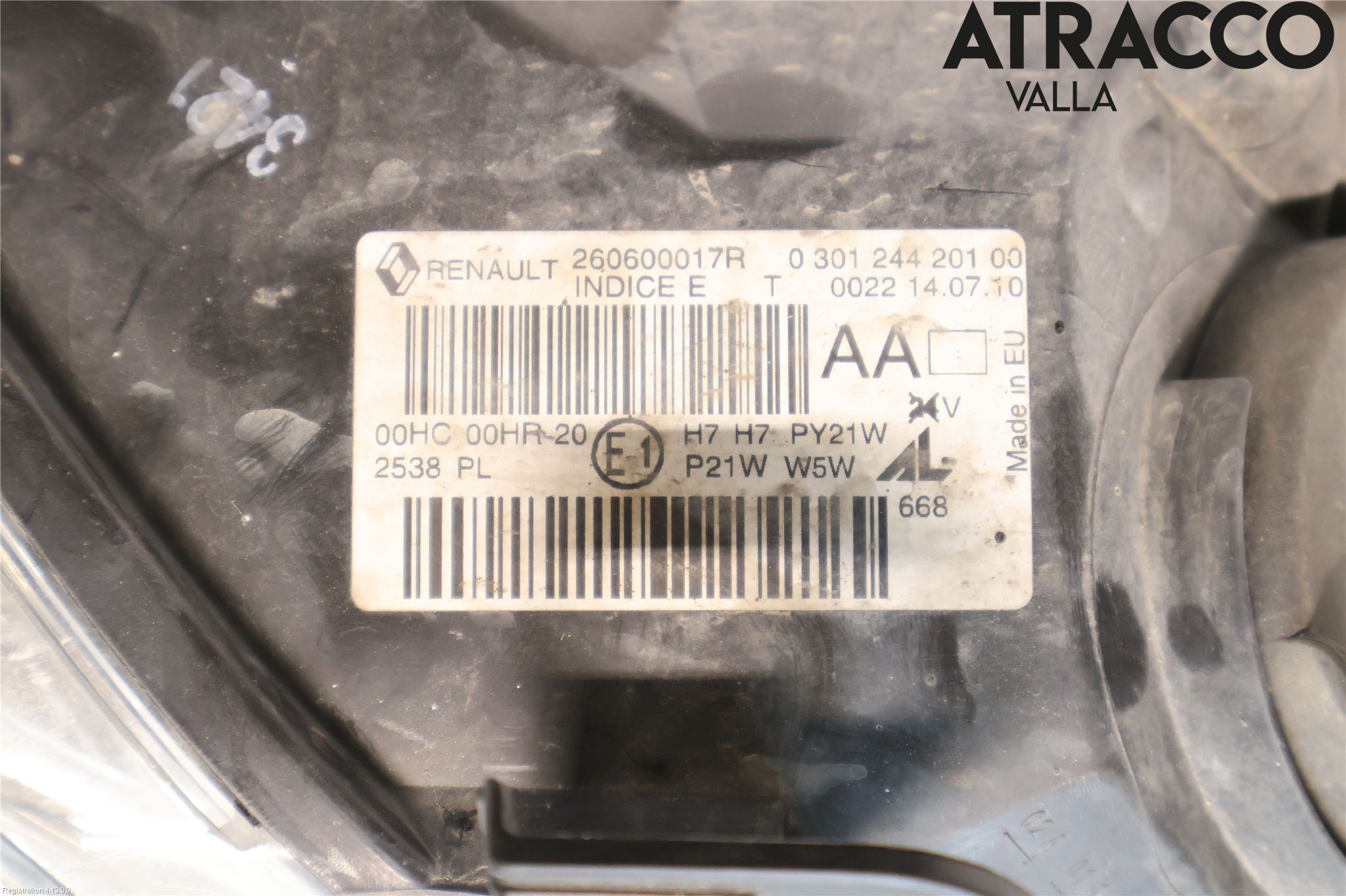 Renault MEGANE III 09-15 Frontlykt Venstre