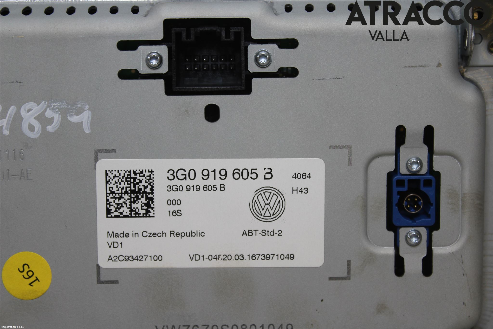 Volkswagen VW PASSAT 15-19 Multifunktionsdisplay