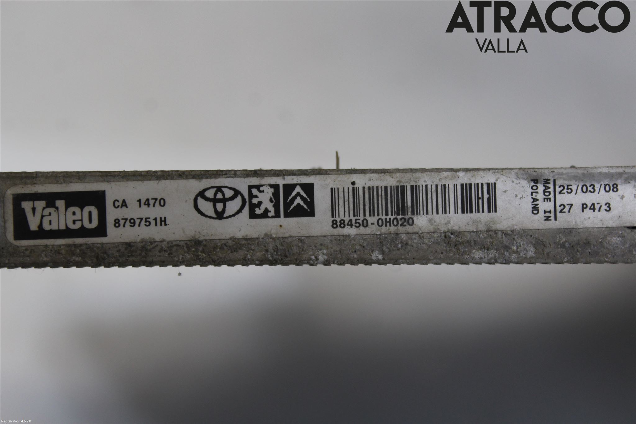 Citroen C1 06-13 Varme Ac Kondenser-Kjøler