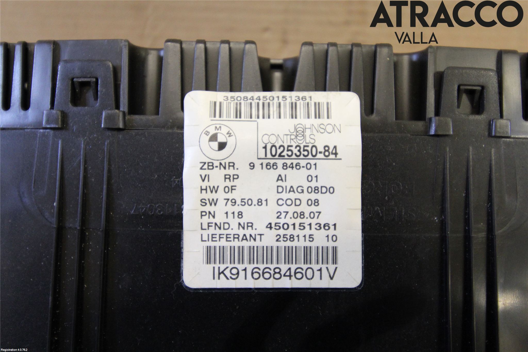 BMW 3 E90/91 SED/TOU 05-12 Instr Kombinert