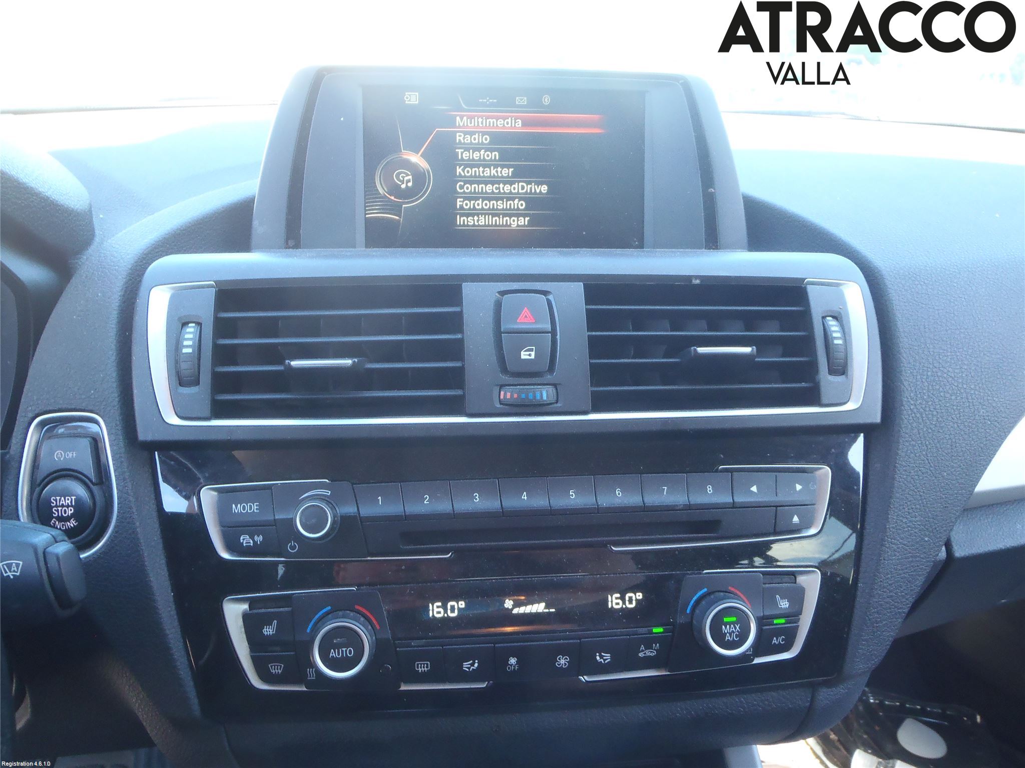 BMW 1 F20/F21 11-19 Varme Ac Betjening-Display