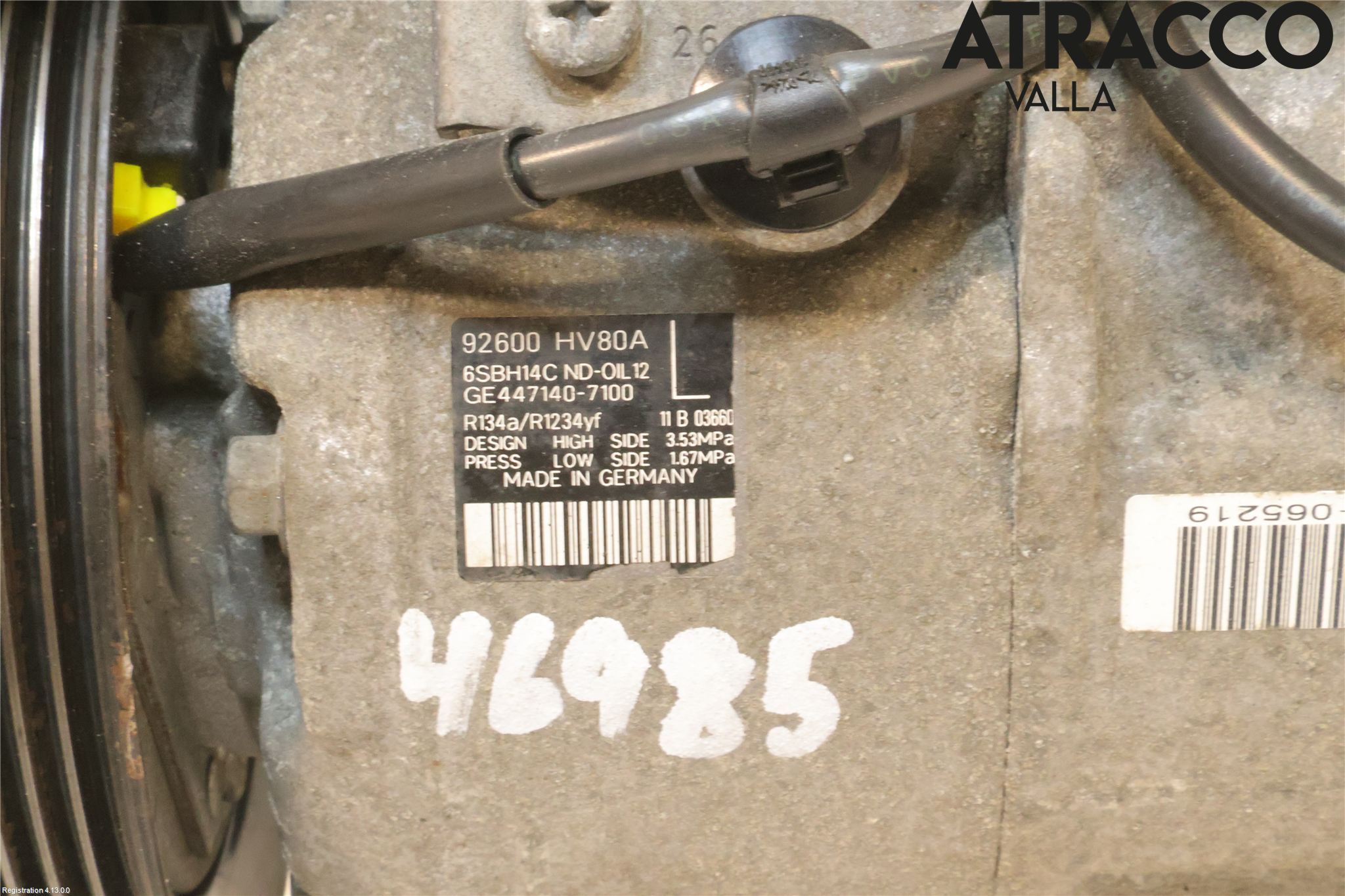 Nissan QASHQAI 17-21 Varme Ac Kompressor