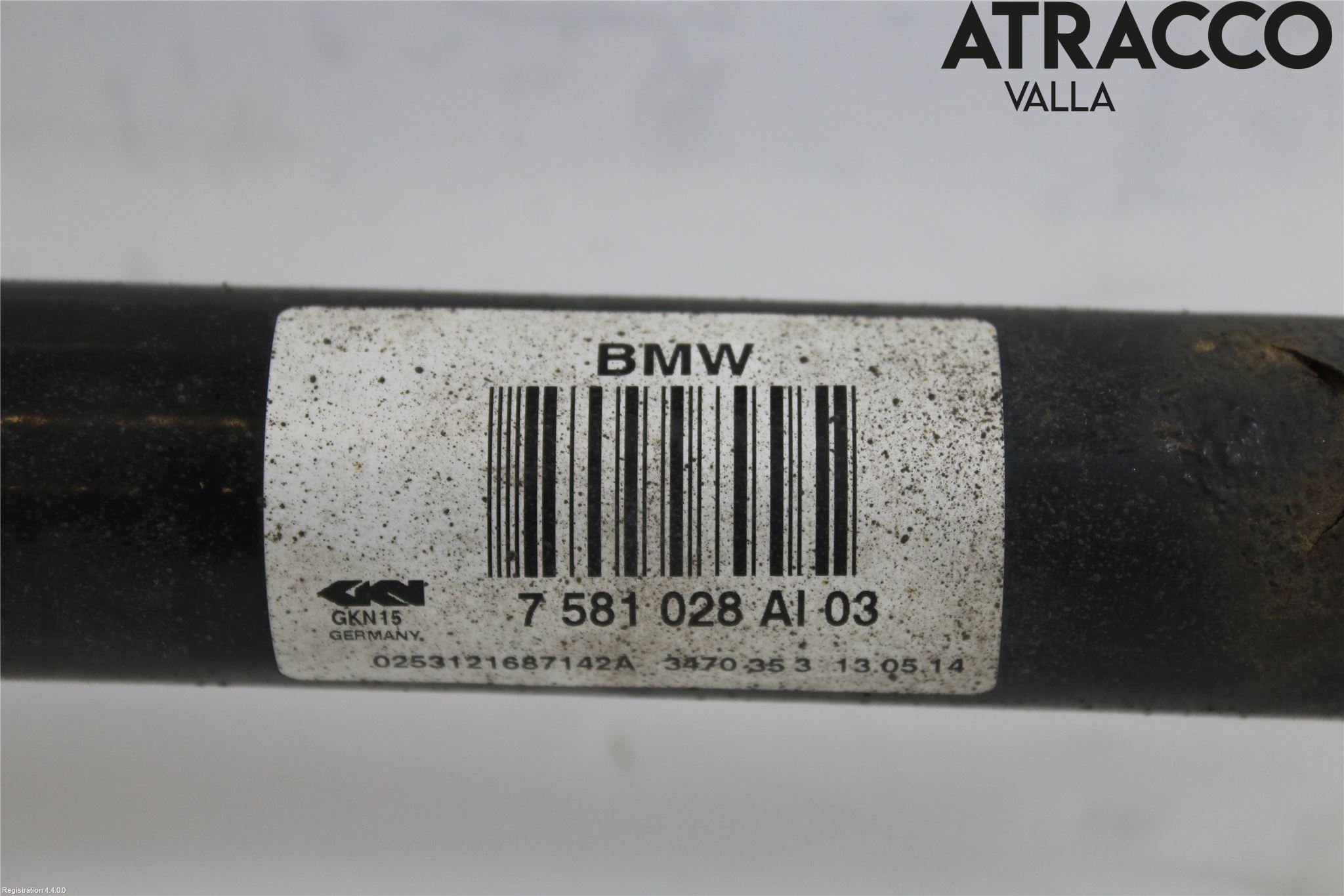BMW 5 F10/F11/F18 09-17 Drivaksel Bak Kompl Høyre