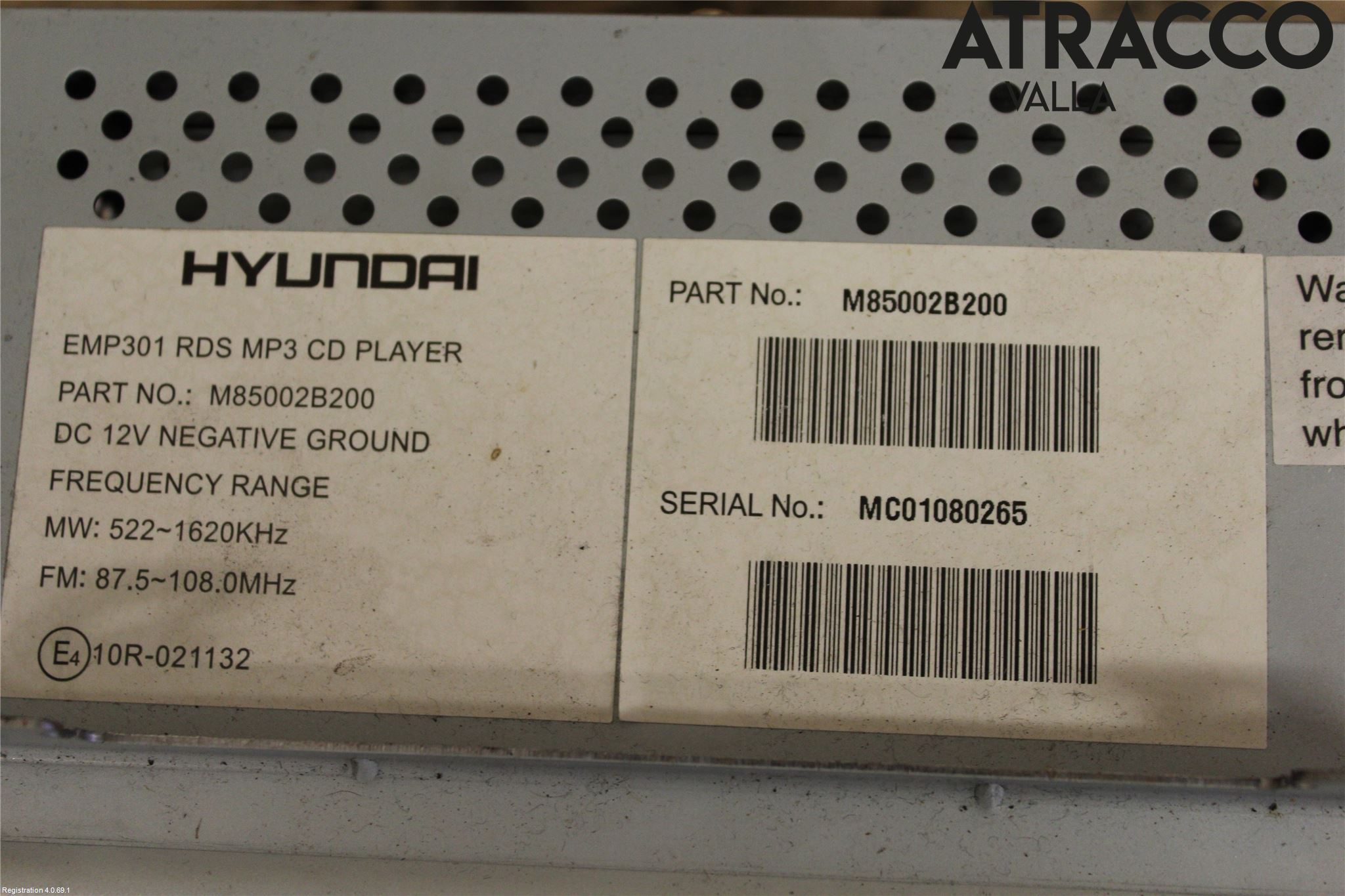 Hyundai SANTA FE  06-12 Stereo Radio Med Cd