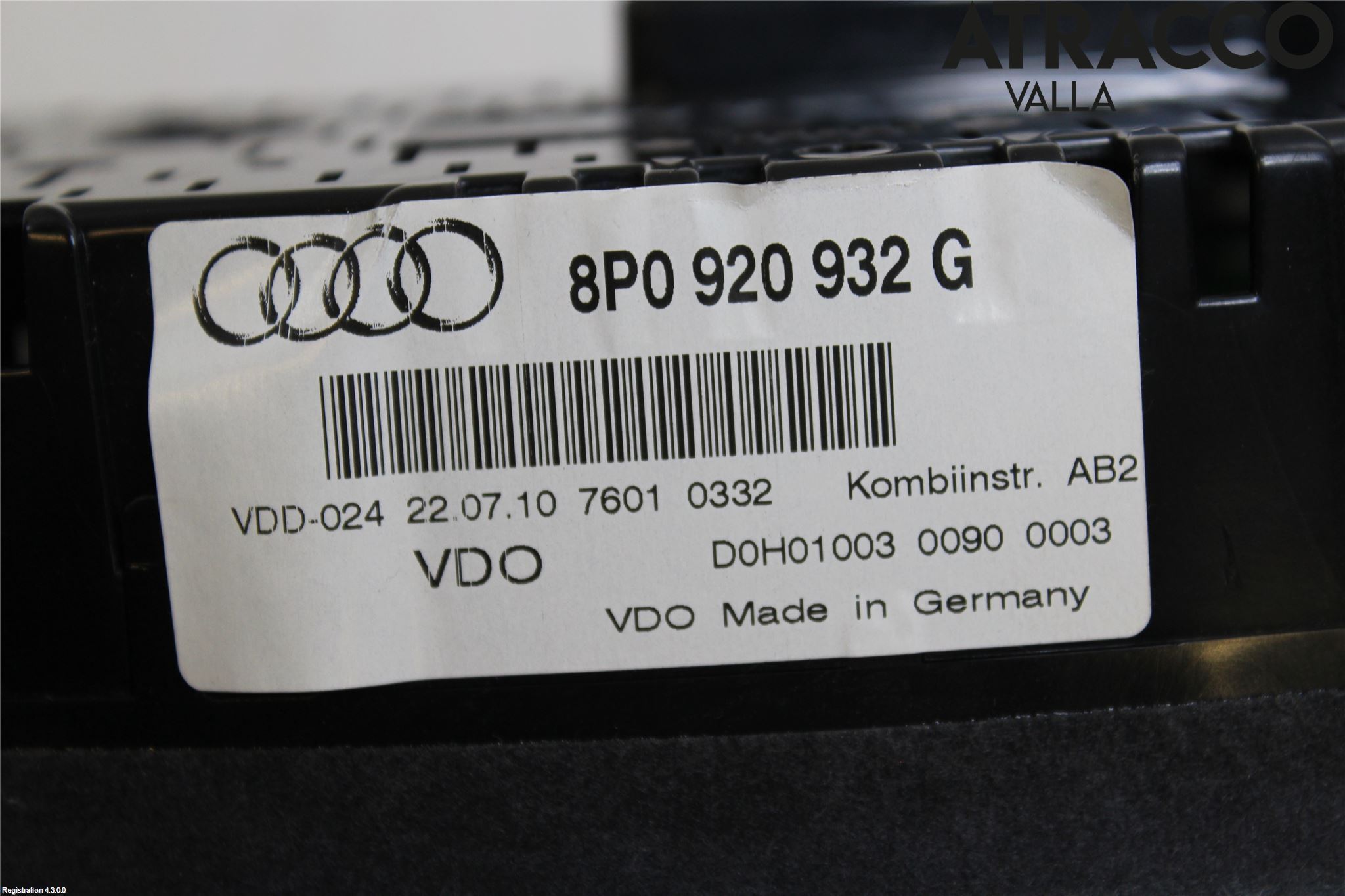 Audi A3/S3 05-13 Instr Kombinert