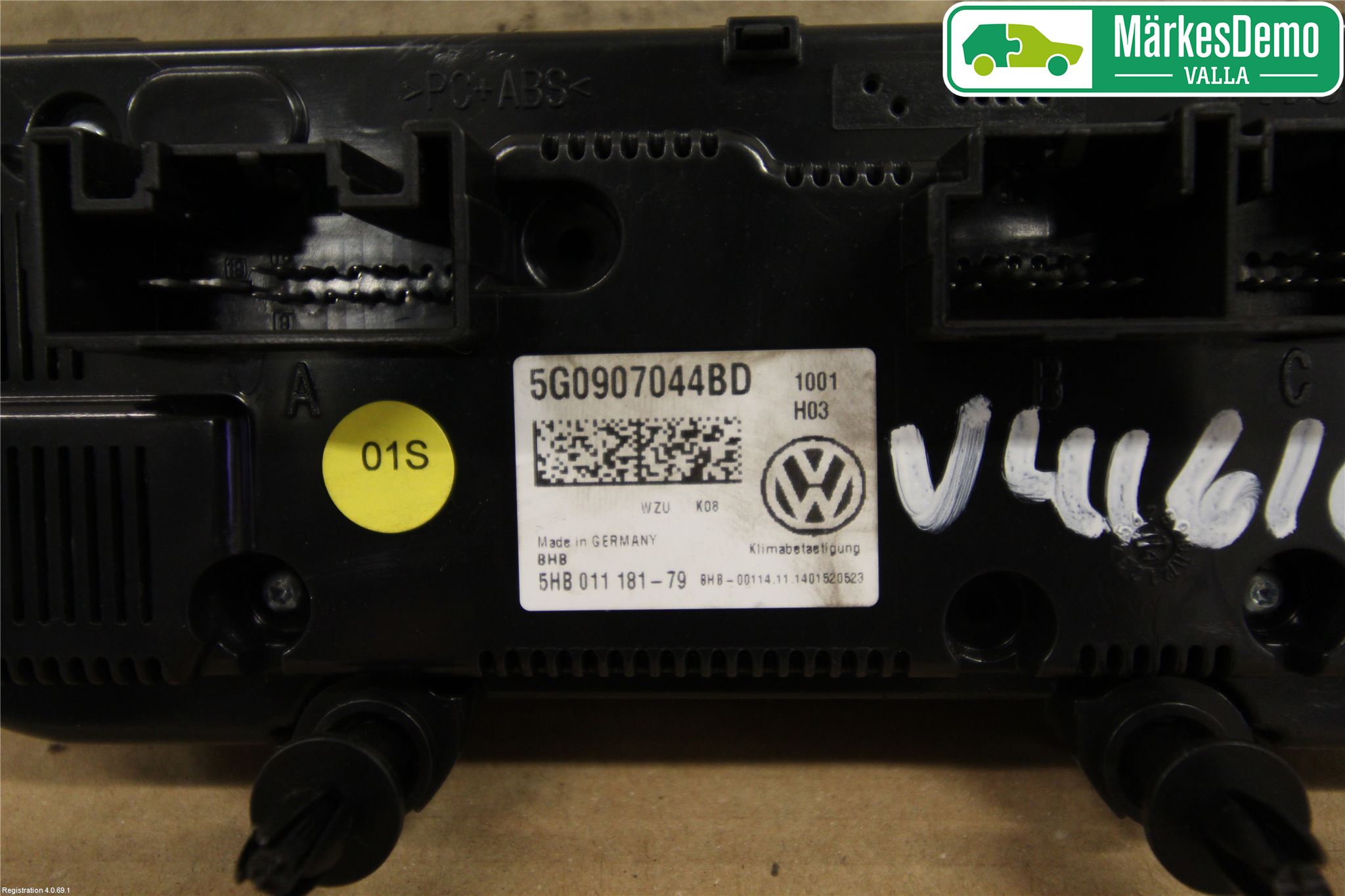 Volkswagen VW GOLF / E-GOLF VII 13-20 Varme Ac Betjening-Display