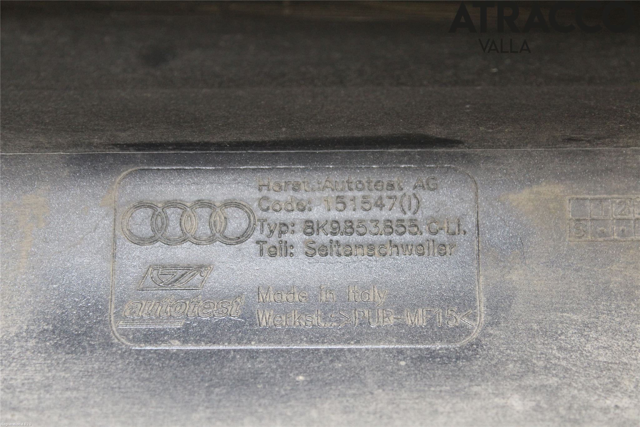 Audi A4 12-15 Kanalskjørt Venstre
