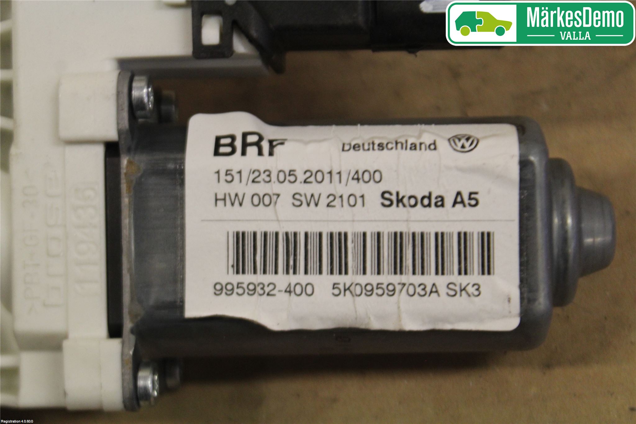 Skoda OCTAVIA (1Z) 05-13 Vindusheismotor