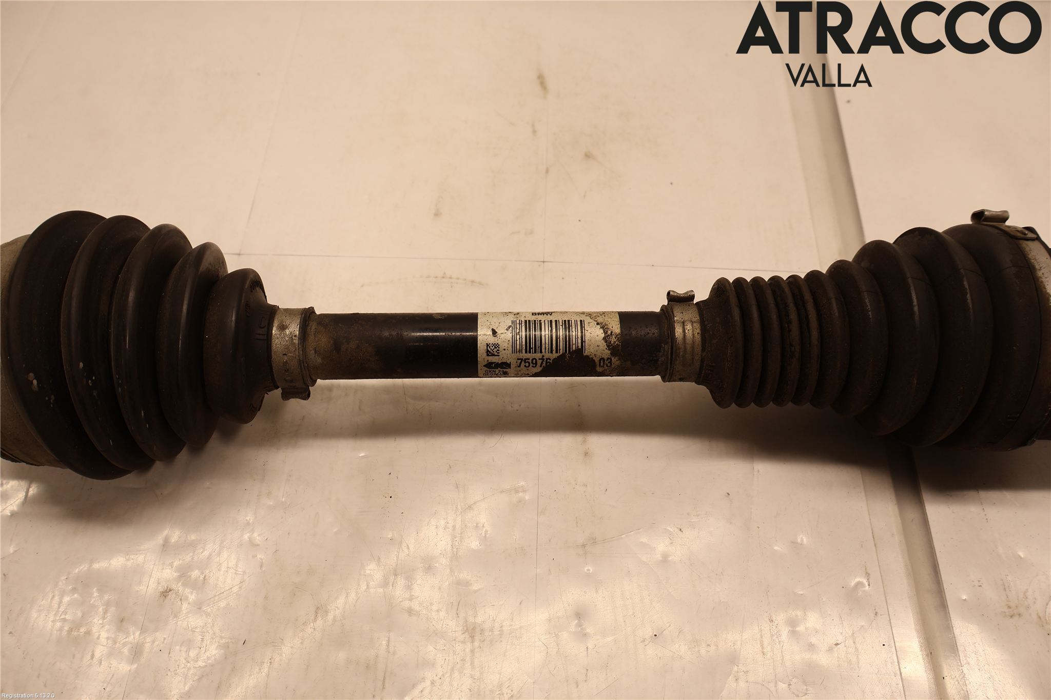 BMW 3 F30/F31/F80 12-19 Drivaksel Foran Kompl Venstre