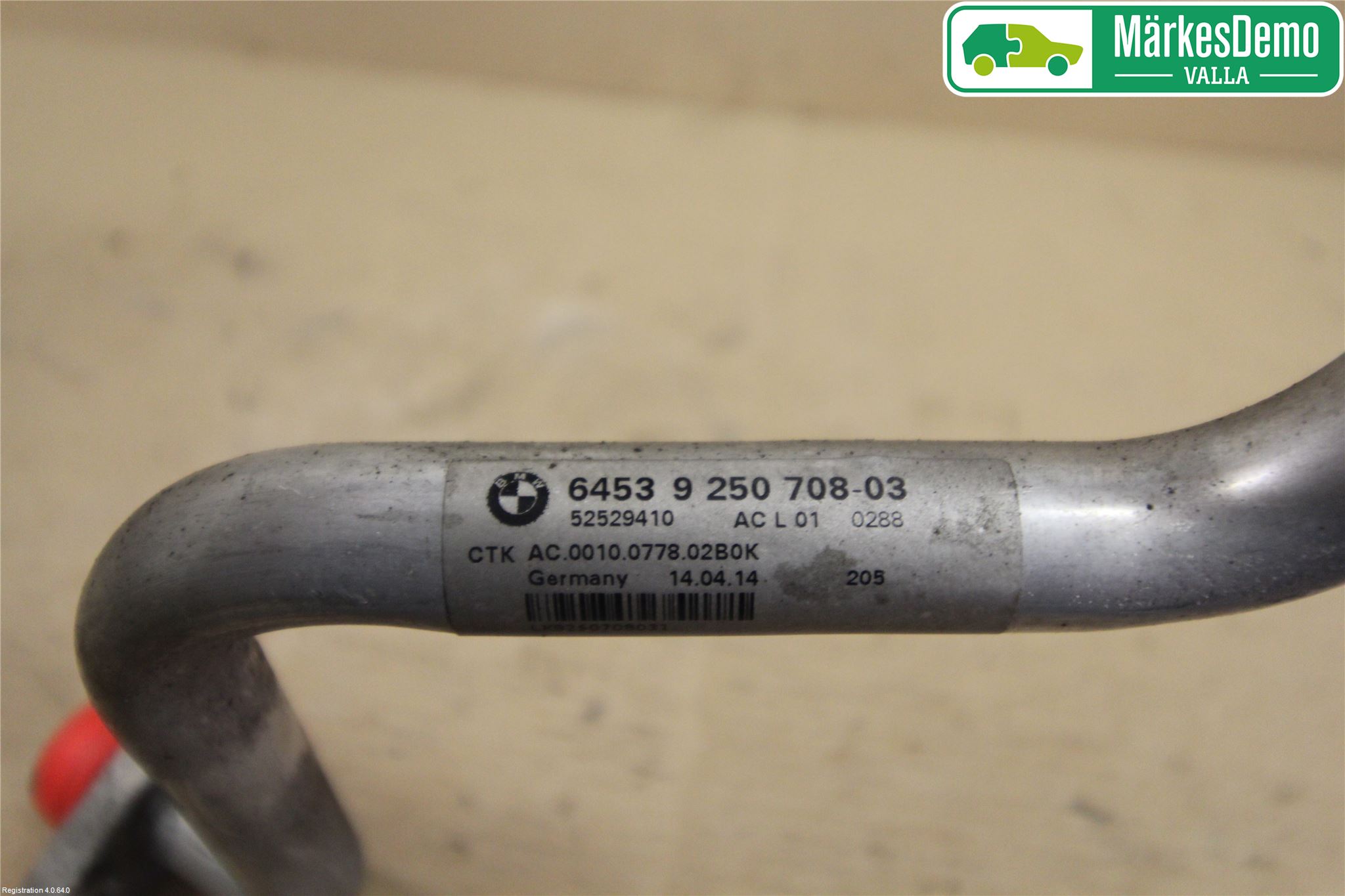 BMW 5 F10/F11/F18 09-17 Varme Ac Slange - Rør