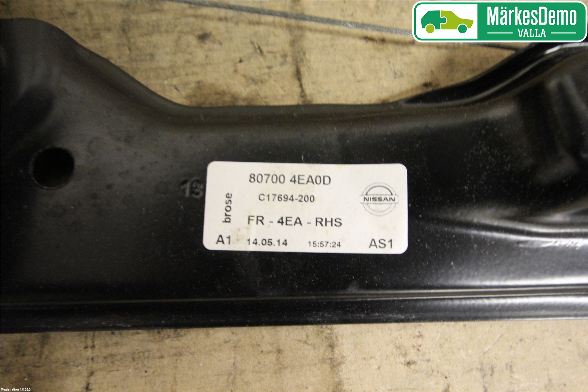 Nissan QASHQAI 14-17 Vindusheis El Komp
