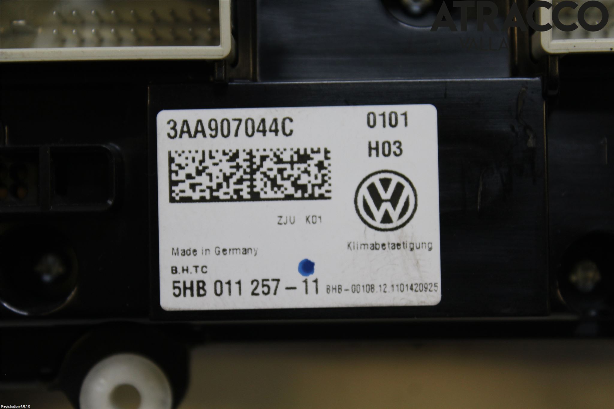 Volkswagen VW PASSAT 11-14 Varme Ac Betjening-Display