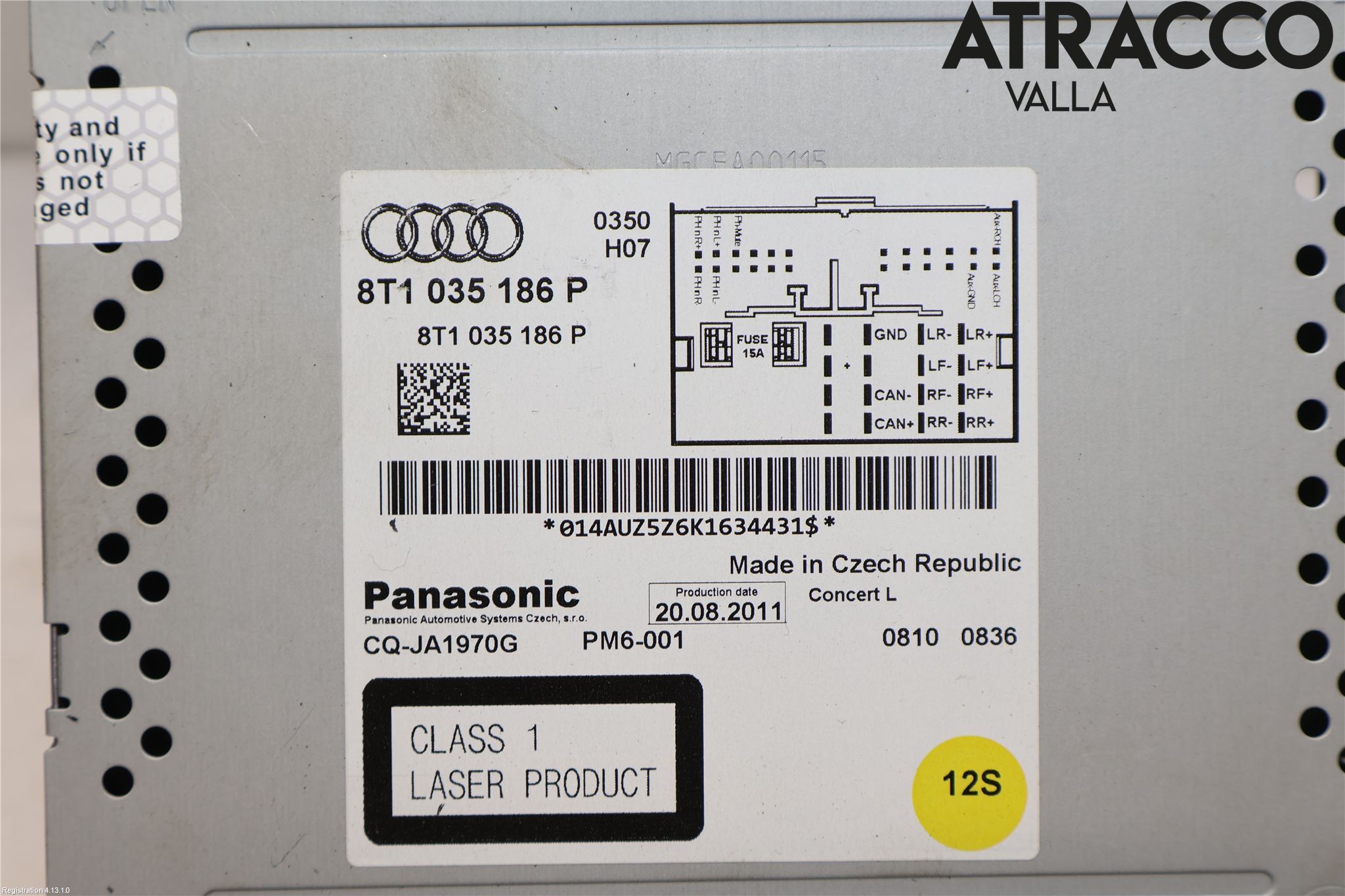 Audi A5 07-16 Stereo Radio Med Cd