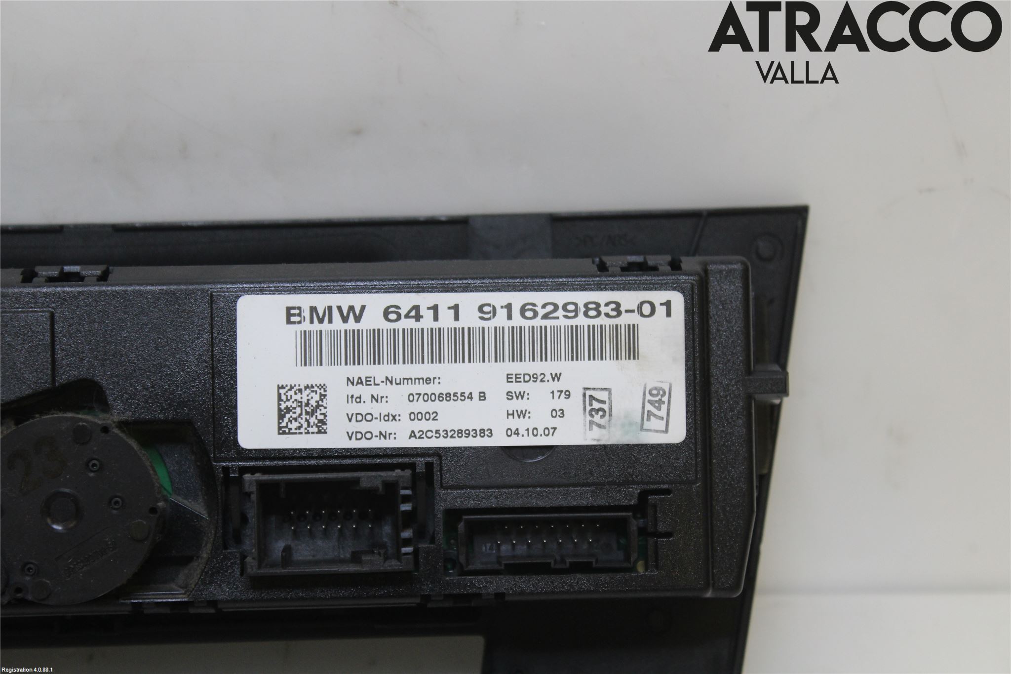 BMW 3 E90/91 SED/TOU 05-12 Varme Ac Betjening-Display