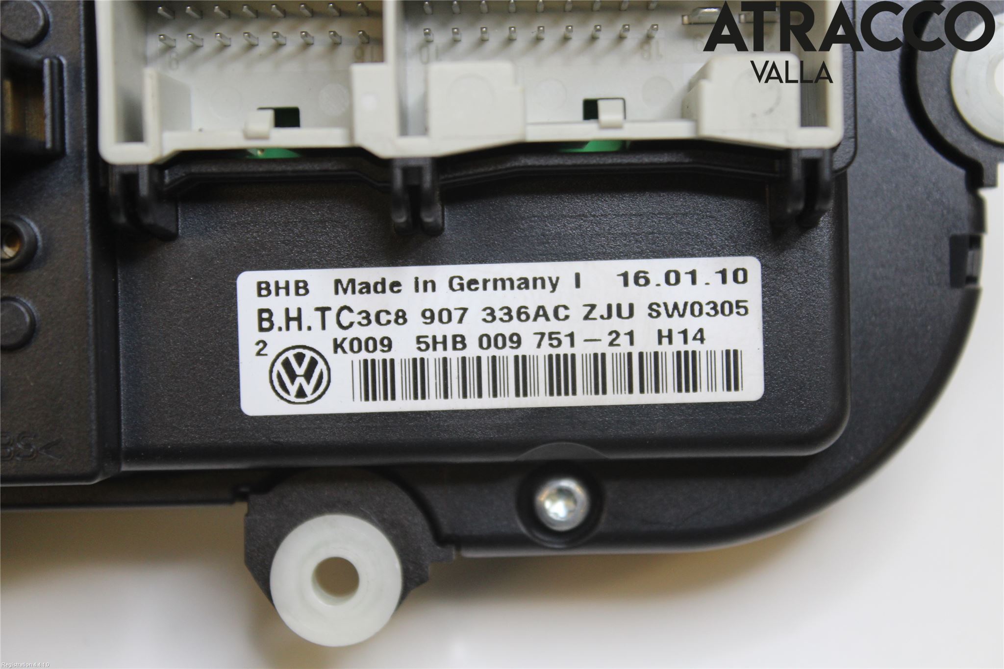 Volkswagen VW GOLF VI 09-13 Varme Ac Betjening-Display