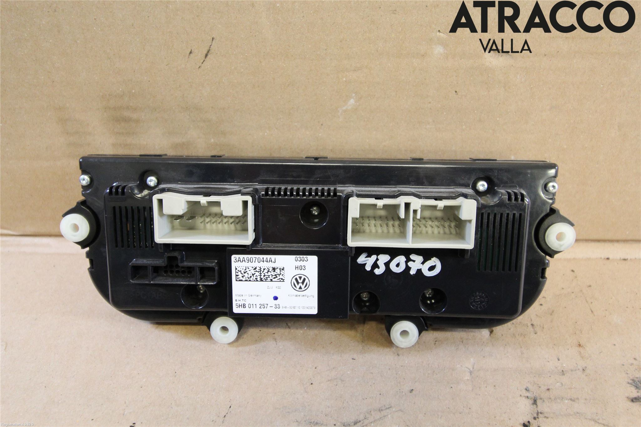 Volkswagen VW PASSAT 11-14 Varme Ac Betjening-Display