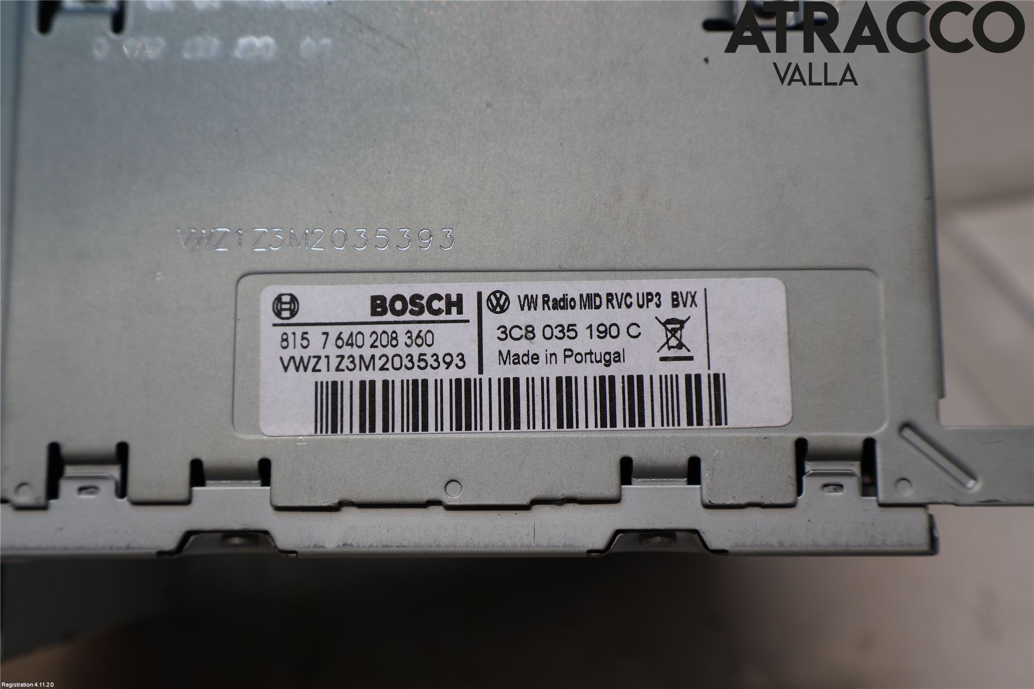 Volkswagen VW TIGUAN 07-16 Stereo Radio Med Cd