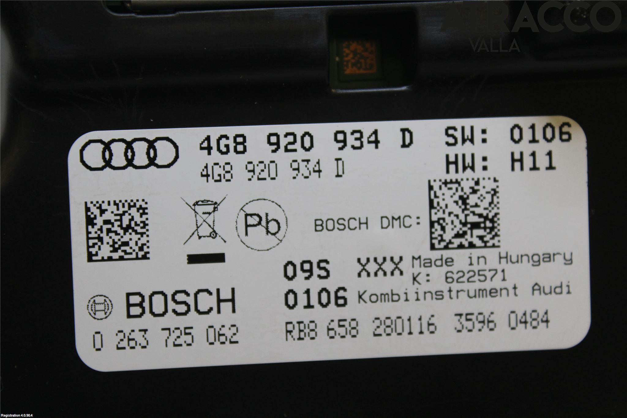 Audi A6/S6 4G 11-18 Instr Kombinert